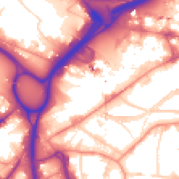 Daytime road noise heatmap for LS12 1BF