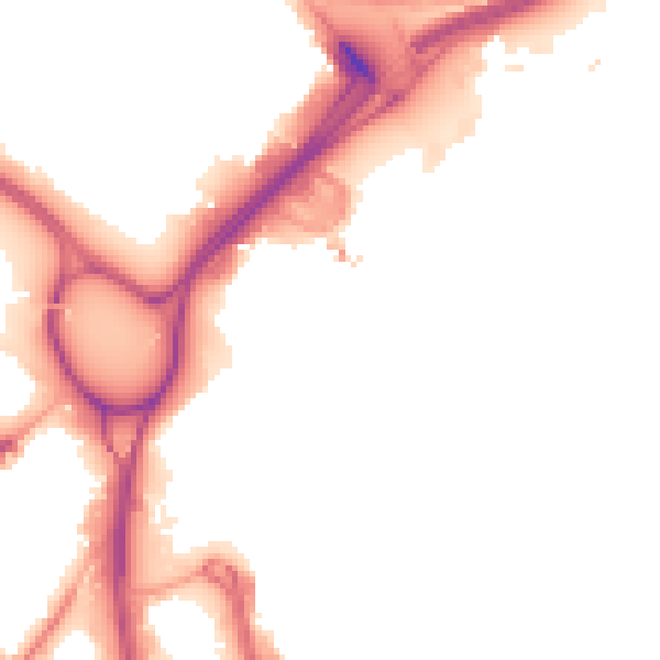 Night-time road noise heatmap for LS12 1BF