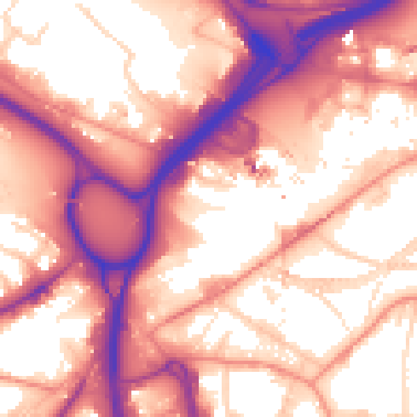 Daytime road noise heatmap for LS12 1BP