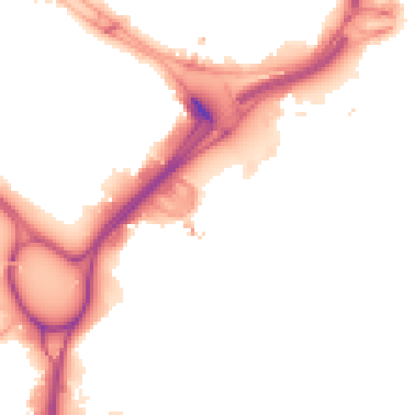 Night-time road noise heatmap for LS12 1DE