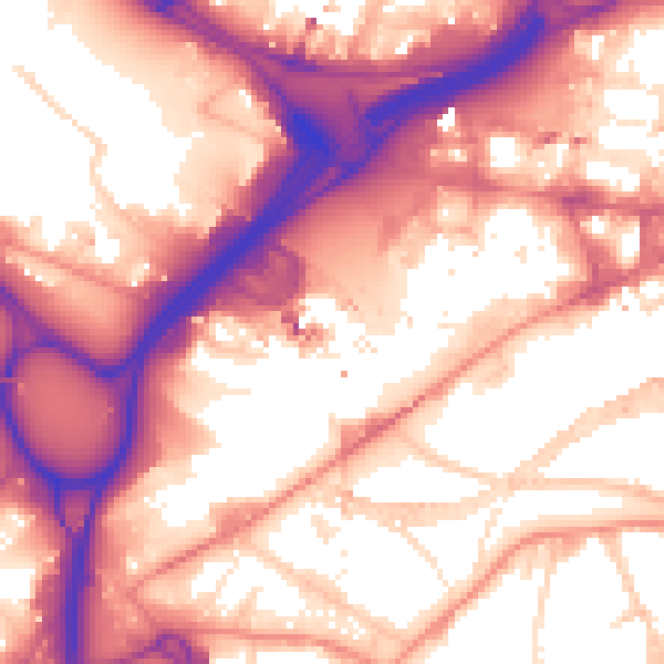 Daytime road noise heatmap for LS12 1DH