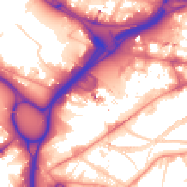 Daytime road noise heatmap for LS12 1DL