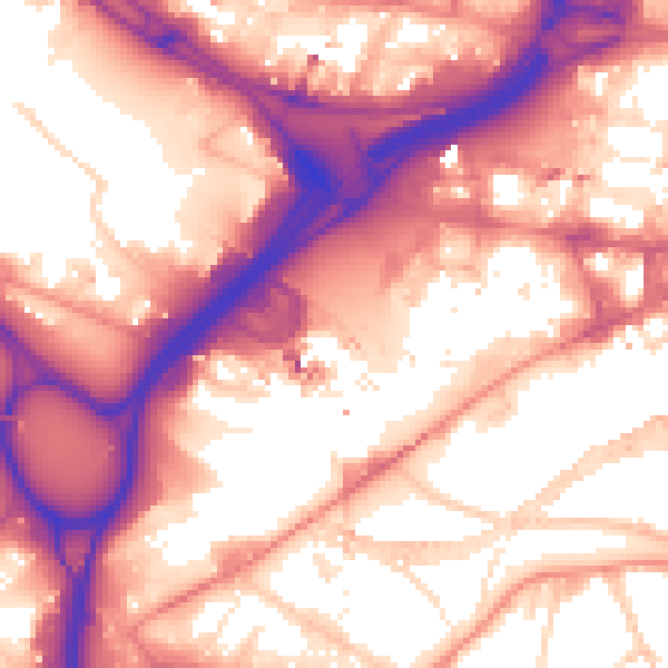 Daytime road noise heatmap for LS12 1DP
