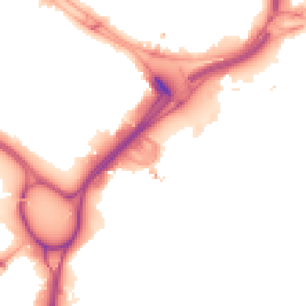 Night-time road noise heatmap for LS12 1DQ