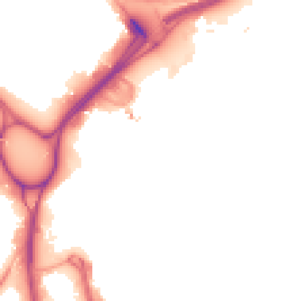 Night-time road noise heatmap for LS12 1EE