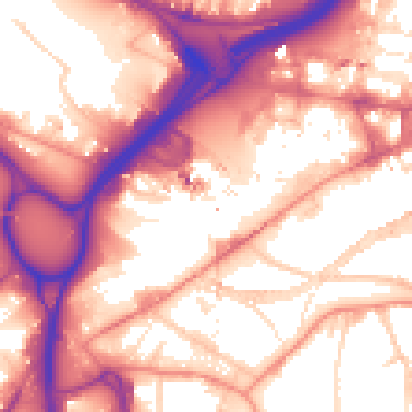 Daytime road noise heatmap for LS12 1ER