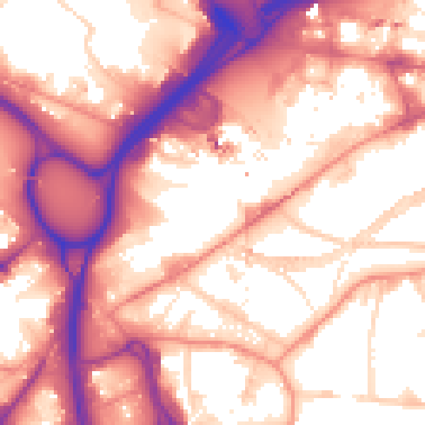 Daytime road noise heatmap for LS12 1FA