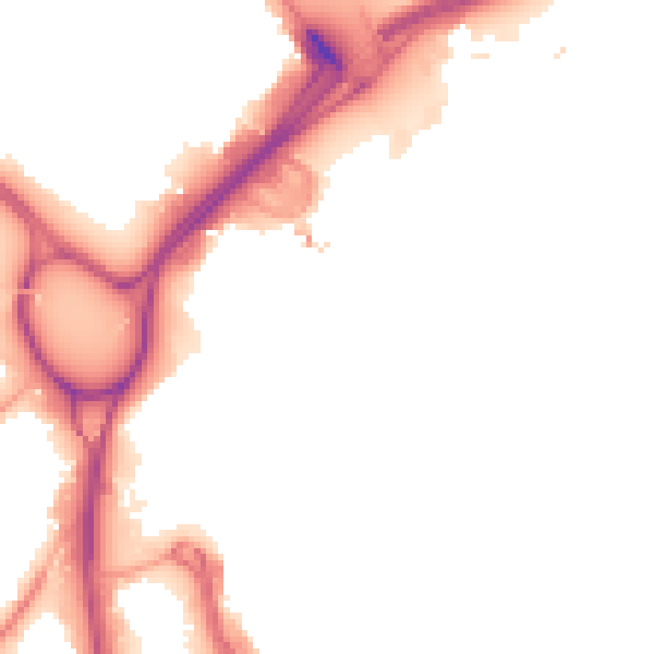 Night-time road noise heatmap for LS12 1FF