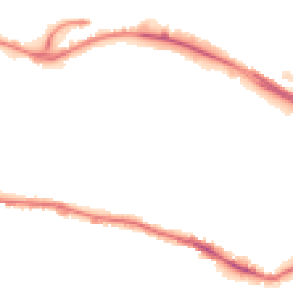 Night-time road noise heatmap for LS12 1PL