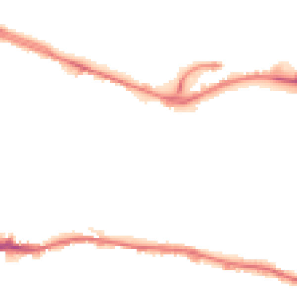 Night-time road noise heatmap for LS12 1UU
