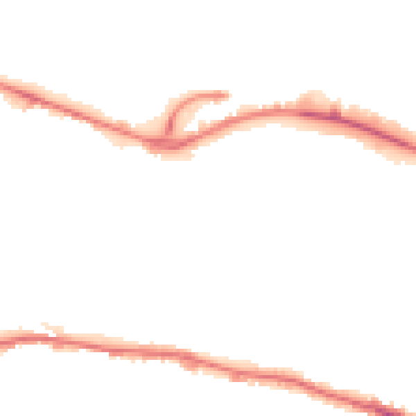 Night-time road noise heatmap for LS12 2DF