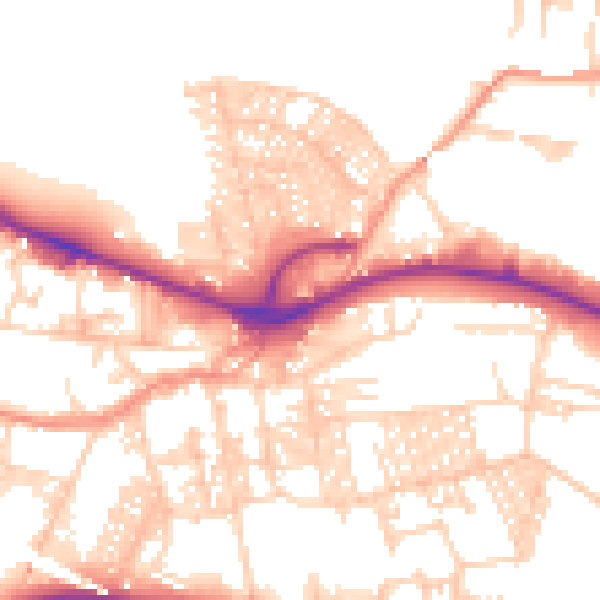 Daytime road noise heatmap for LS12 2LS