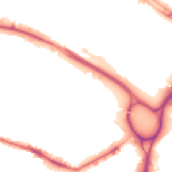Night-time road noise heatmap for LS12 2UB