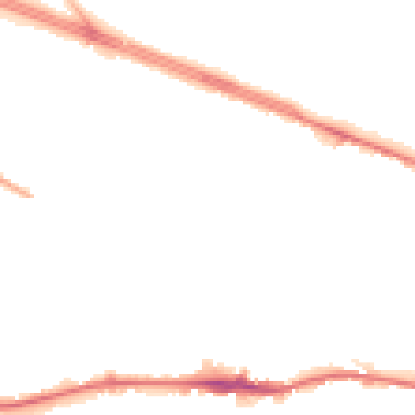 Night-time road noise heatmap for LS12 3HA