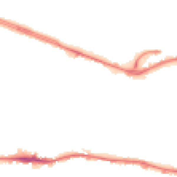 Night-time road noise heatmap for LS12 3LQ