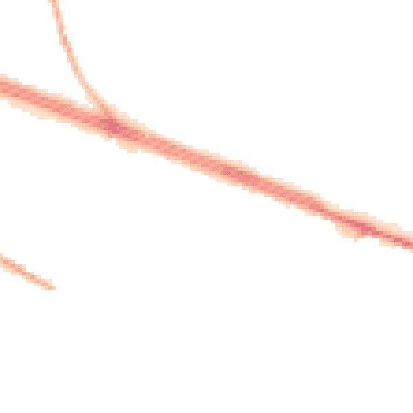 Night-time road noise heatmap for LS12 3NR