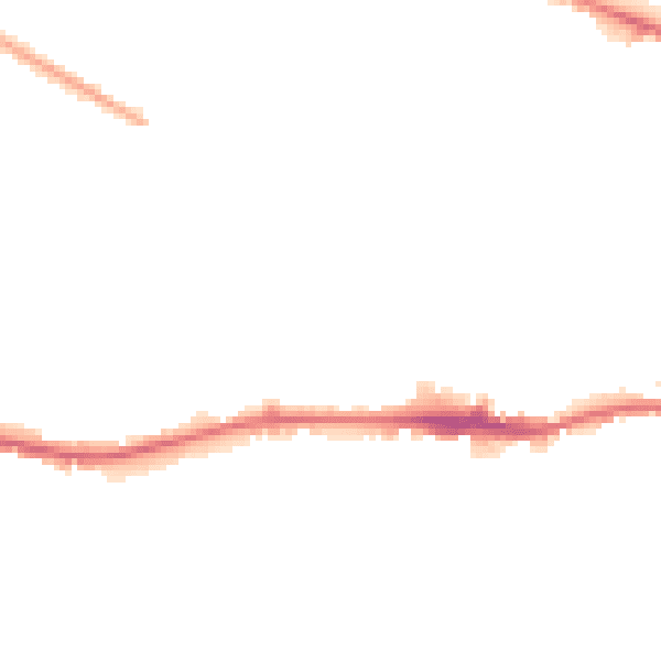 Night-time road noise heatmap for LS12 3TL