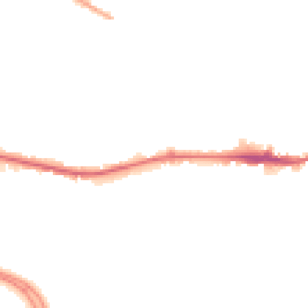 Night-time road noise heatmap for LS12 3TN