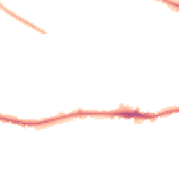 Night-time road noise heatmap for LS12 3TW
