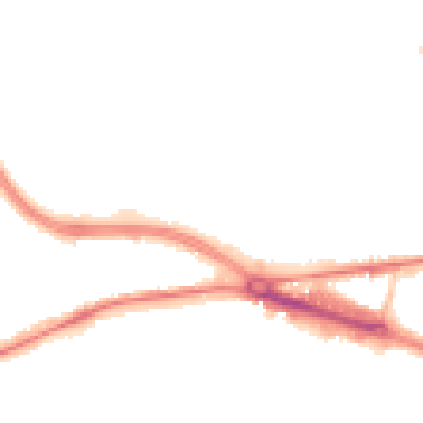 Night-time road noise heatmap for LS12 4EL