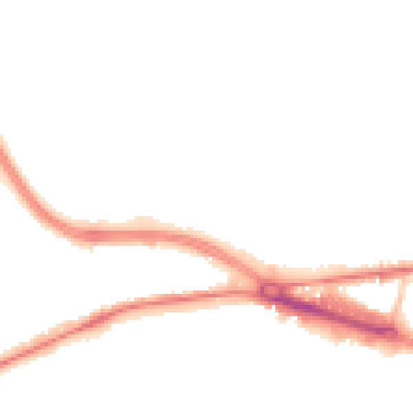Night-time road noise heatmap for LS12 4EP
