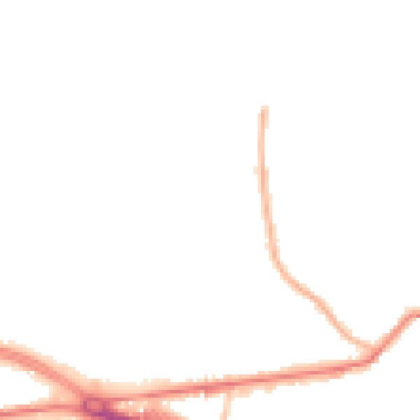 Night-time road noise heatmap for LS12 4UX