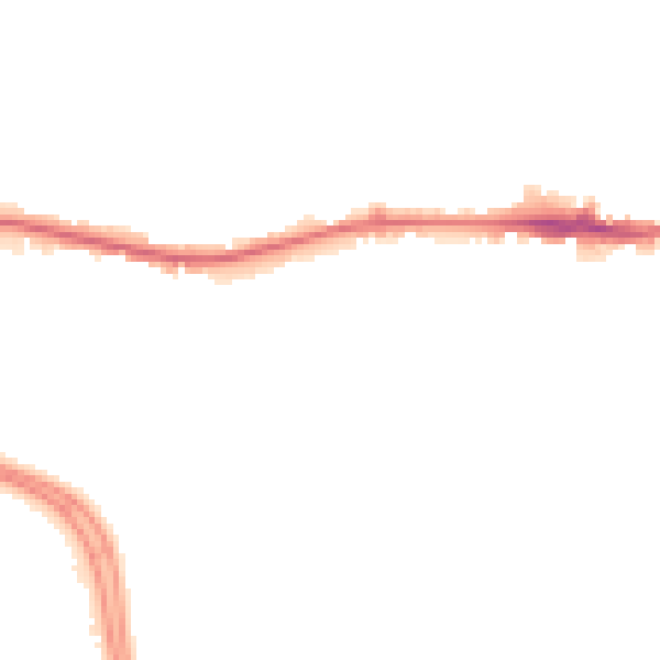 Night-time road noise heatmap for LS12 4WA