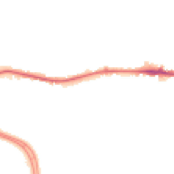 Night-time road noise heatmap for LS12 4WB