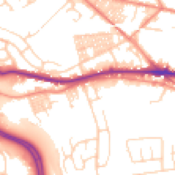 Daytime road noise heatmap for LS12 4WD