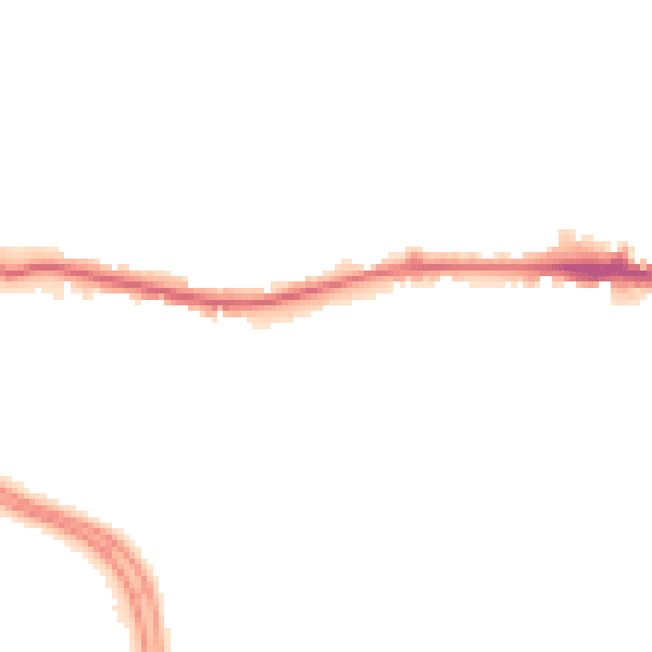 Night-time road noise heatmap for LS12 4WD