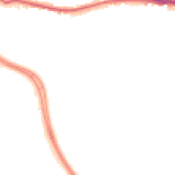 Night-time road noise heatmap for LS12 4XA
