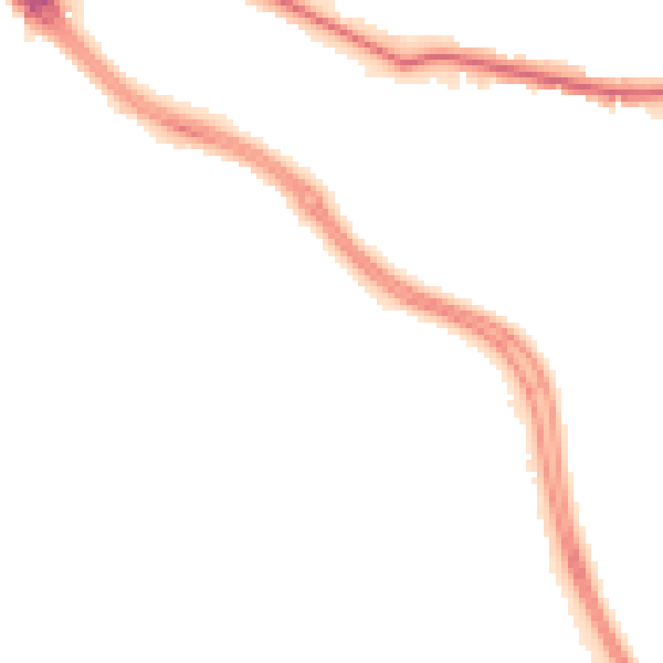 Night-time road noise heatmap for LS12 5QY