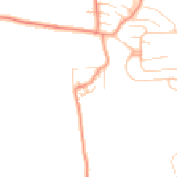 Daytime road noise heatmap for LS12 5RU