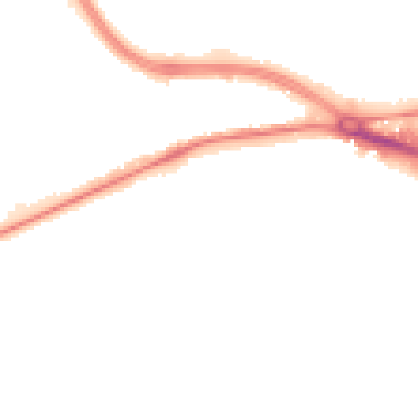 Night-time road noise heatmap for LS12 6LF
