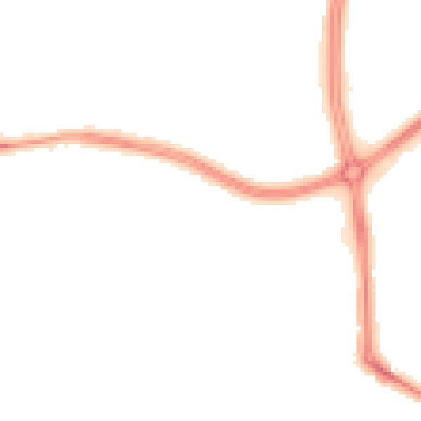 Night-time road noise heatmap for LS16 5AH