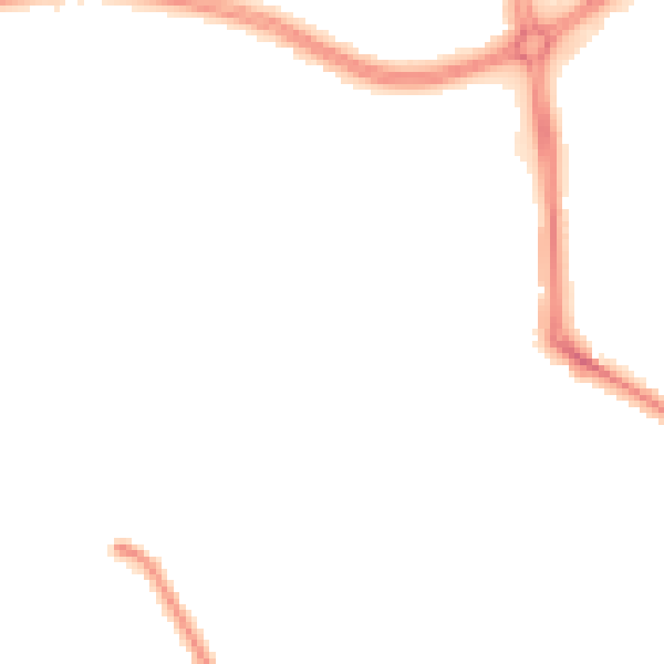 Night-time road noise heatmap for LS16 5AP
