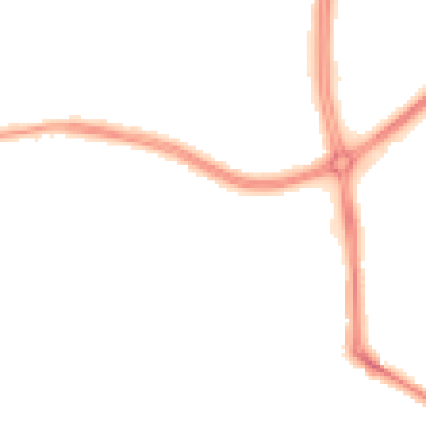 Night-time road noise heatmap for LS16 5AQ