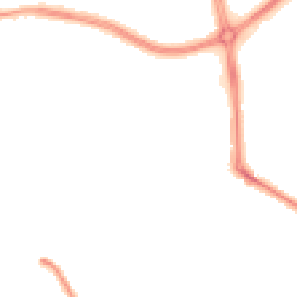 Night-time road noise heatmap for LS16 5AR