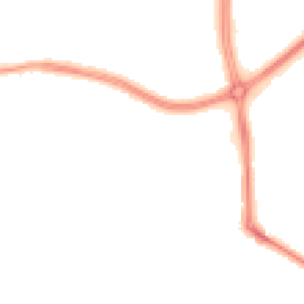 Night-time road noise heatmap for LS16 5AT