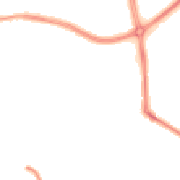 Night-time road noise heatmap for LS16 5AX