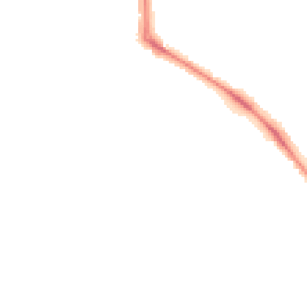 Night-time road noise heatmap for LS16 5HN