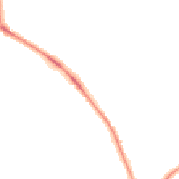Night-time road noise heatmap for LS16 5JX