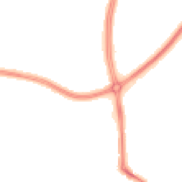 Night-time road noise heatmap for LS16 6EJ