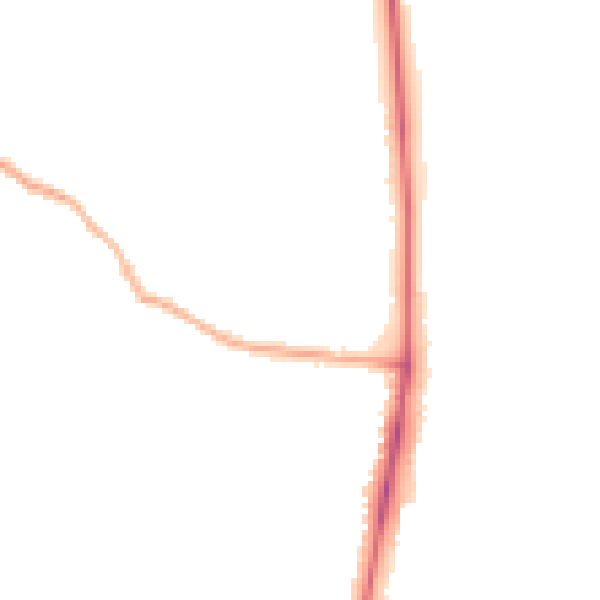 Night-time road noise heatmap for LS16 7PF