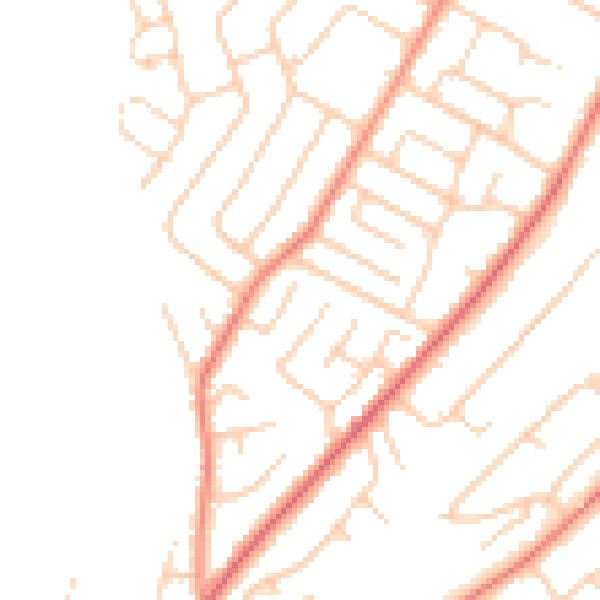 Daytime road noise heatmap for LS16 7PR