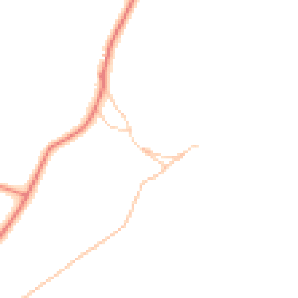 Daytime road noise heatmap for LS16 8AR