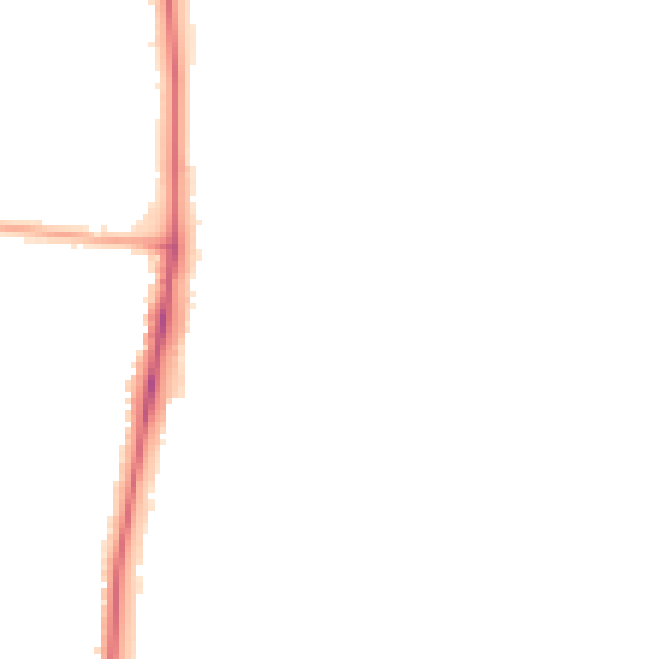 Night-time road noise heatmap for LS16 8DF