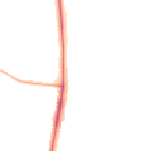 Night-time road noise heatmap for LS16 8FN