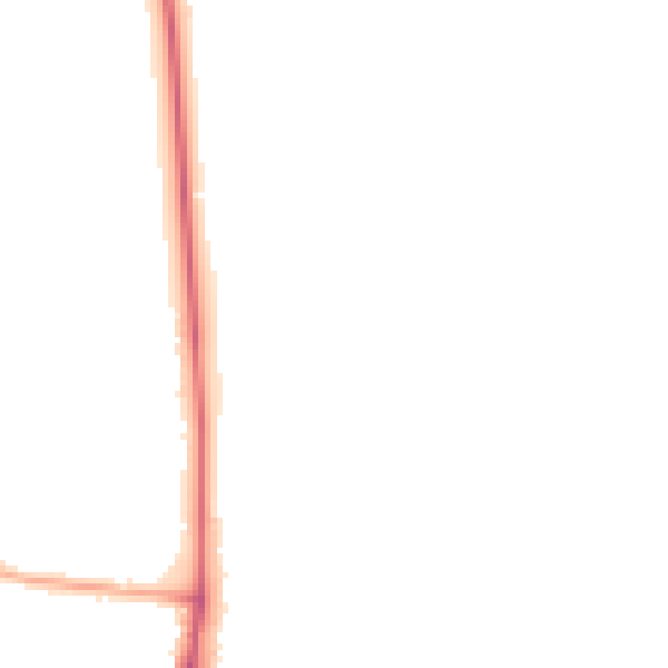 Night-time road noise heatmap for LS16 8GN