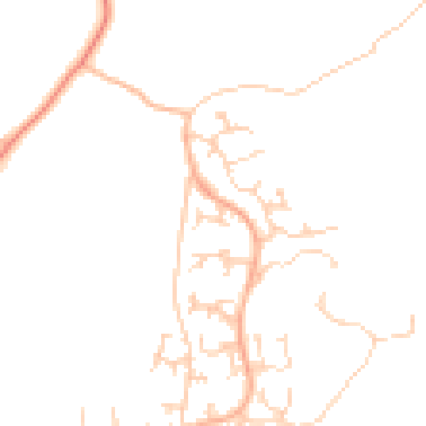 Daytime road noise heatmap for LS16 8JX
